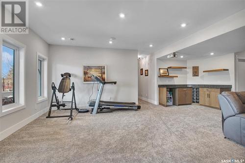 520 Redwood Crescent, Warman, SK - Indoor Photo Showing Gym Room