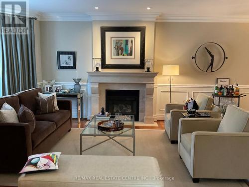 539 Douglas Ave, Toronto, ON - Indoor Photo Showing Living Room With Fireplace