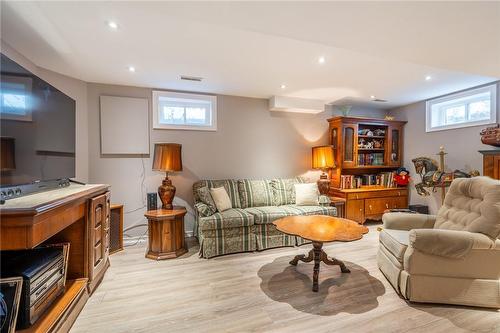2130 Donald Road, Burlington, ON - Indoor Photo Showing Basement With Fireplace