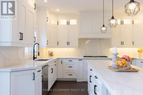 46 Appaloosa Trail, Hamilton, ON - Indoor Photo Showing Kitchen With Upgraded Kitchen