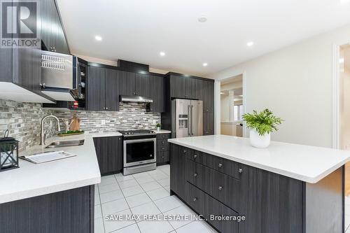 25 Fann Drive, Brampton, ON - Indoor Photo Showing Kitchen With Double Sink With Upgraded Kitchen