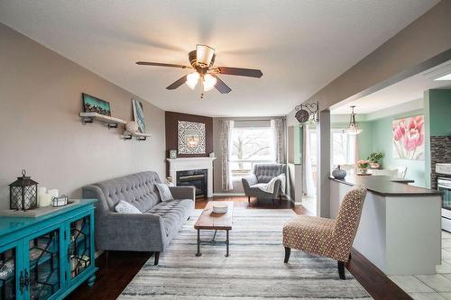 800 Paramount Drive|Unit #55, Hamilton, ON - Indoor Photo Showing Living Room With Fireplace