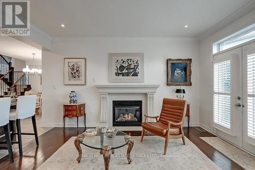 3168 Watercliffe Court, Oakville, ON - Indoor Photo Showing Living Room With Fireplace