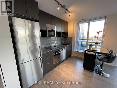 #1009 -7 Mabelle Ave, Toronto, ON - Indoor Photo Showing Kitchen With Stainless Steel Kitchen