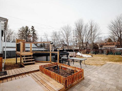 Backyard - 18 Rue Cliche, Saint-Lin/Laurentides, QC - Outdoor With Deck Patio Veranda