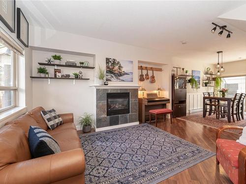 117-785 Station Ave, Langford, BC - Indoor Photo Showing Living Room With Fireplace