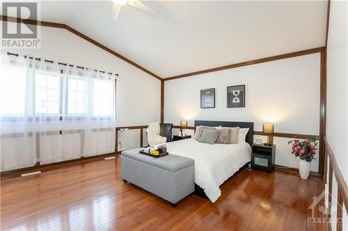 Large Primary Room with Vaulted Ceiling - 240 Equestrian Drive, Ottawa, ON - Indoor Photo Showing Bedroom