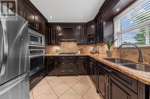 36 Hurricane Avenue, Vaughan, ON - Indoor Photo Showing Kitchen With Double Sink