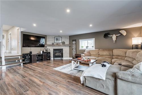 1287 Windham Road 2, Scotland, ON - Indoor Photo Showing Living Room With Fireplace