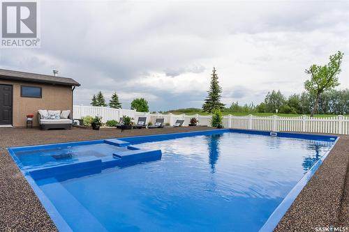 415 Palmer Crescent, Warman, SK - Outdoor With In Ground Pool With Backyard