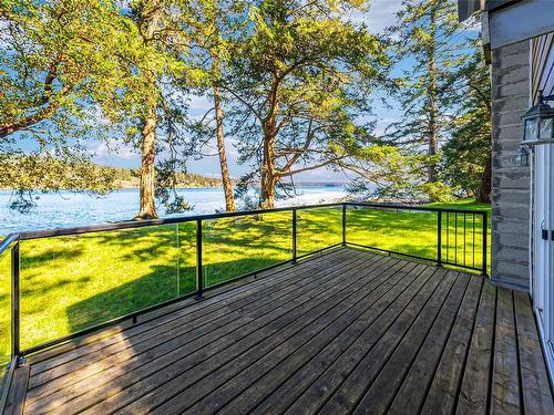 970 Sea Fern Lane, Mudge Island, BC - Outdoor With Body Of Water With Deck Patio Veranda With View