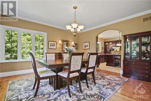 Formal Dining Room with lots of natural light. - 154 Bluff Point Drive, Calabogie, ON - Indoor Photo Showing Dining Room