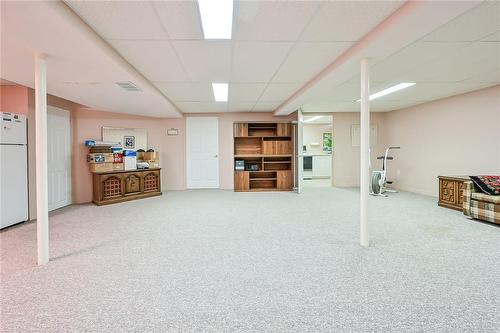 large rec room - 244 Silverbirch Boulevard, Mount Hope, ON - Indoor Photo Showing Basement