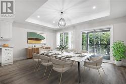 Virtually staged - dining space for 8 - 