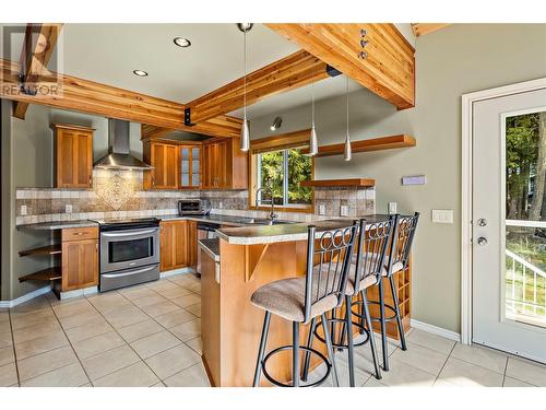 7889 Gardiner Road, Anglemont, BC - Indoor Photo Showing Kitchen With Double Sink