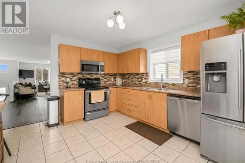 2418 Duneshill, Windsor, ON - Indoor Photo Showing Kitchen With Double Sink