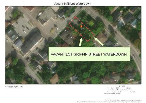 proposed severance, not drawn to scale - 40-42 Vacant Land Located At 40 42 Mill Street S, Waterdown, ON 