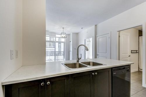 85 Robinson Street|Unit #209, Hamilton, ON - Indoor Photo Showing Kitchen With Double Sink