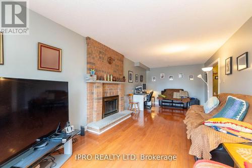 40 O'Hara Pl, Brampton, ON - Indoor Photo Showing Living Room With Fireplace