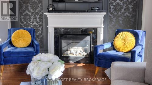 159 Dolman Street W, Woolwich, ON - Indoor Photo Showing Living Room With Fireplace
