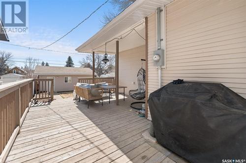 645 Hochelaga Street W, Moose Jaw, SK - Outdoor With Deck Patio Veranda With Exterior