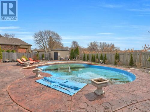 743 Old Tecumseh Road, Lakeshore, ON - Outdoor With In Ground Pool With Backyard