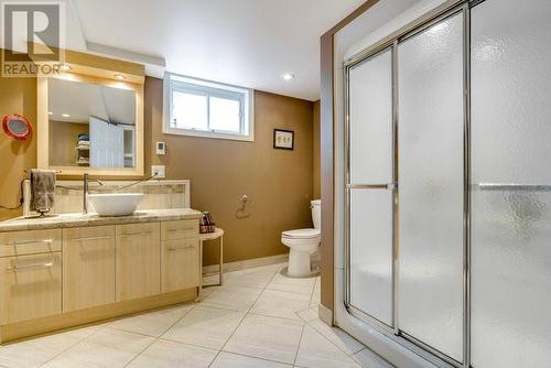 4 piece bathroom, heated floor, lower level - 417 Danis Avenue W, Cornwall, ON - Indoor Photo Showing Bathroom