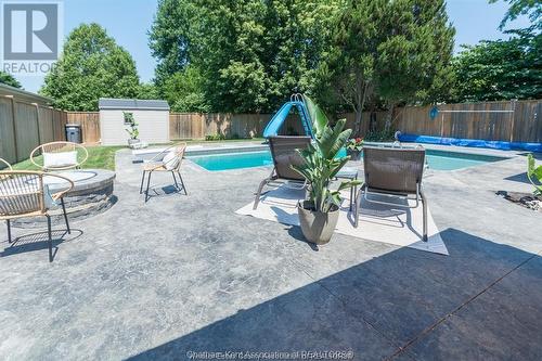 3 Kirkcaldy Place, Chatham, ON - Outdoor With In Ground Pool With Backyard