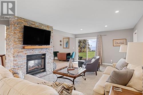1784 St. Clair, Lakeshore, ON - Indoor Photo Showing Living Room With Fireplace