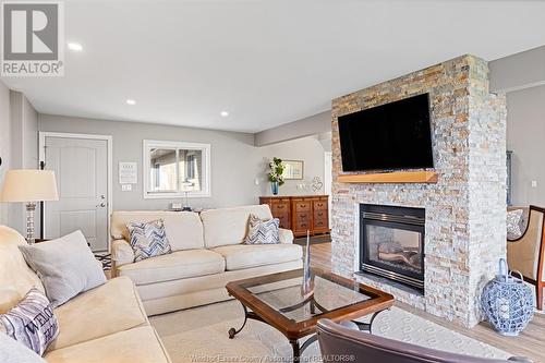 1784 St. Clair, Lakeshore, ON - Indoor Photo Showing Living Room With Fireplace