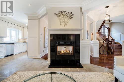 436 Doverwood Dr, Oakville, ON - Indoor Photo Showing Living Room With Fireplace