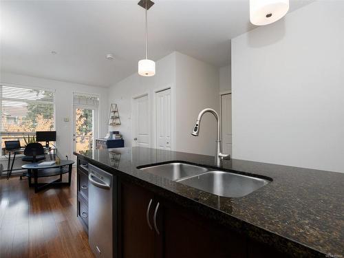 302-611 Goldstream Ave, Langford, BC - Indoor Photo Showing Kitchen With Double Sink