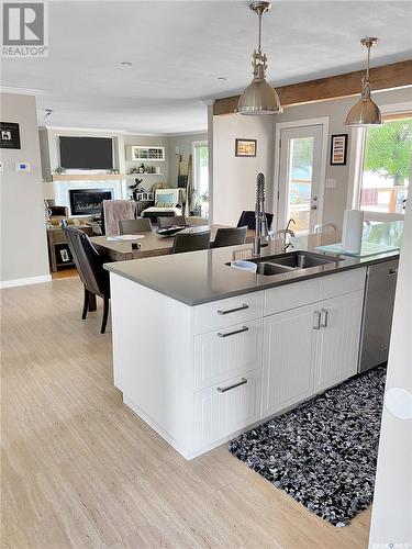 307 B Currie Avenue, Round Lake, SK - Indoor Photo Showing Kitchen With Double Sink