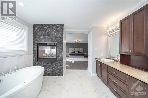 22 Golflinks Drive, Ottawa, ON - Indoor Photo Showing Bathroom With Fireplace
