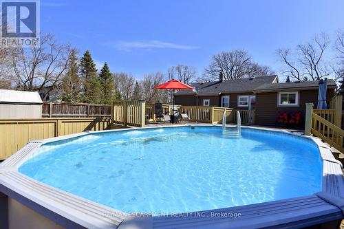 908 Church St, Pelham, ON - Outdoor With Above Ground Pool With Backyard With Exterior
