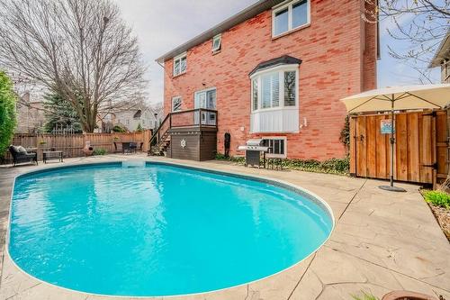 1518 Cottontree Drive, Burlington, ON - Outdoor With In Ground Pool With Backyard