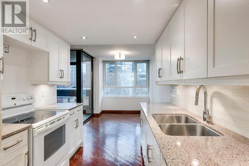 605 - 55 Wellesley Street E, Toronto, ON - Indoor Photo Showing Kitchen With Double Sink