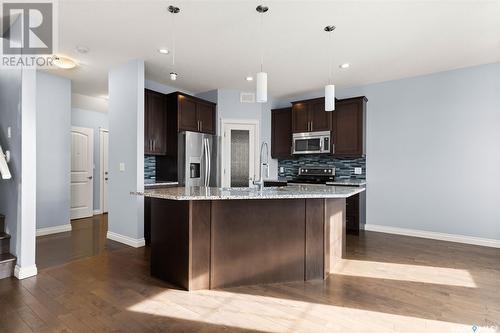 4460 Delhaye Way, Regina, SK - Indoor Photo Showing Kitchen With Upgraded Kitchen