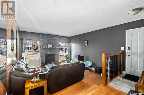 2894 Dunn Drive, Prince Albert, SK - Indoor With Fireplace