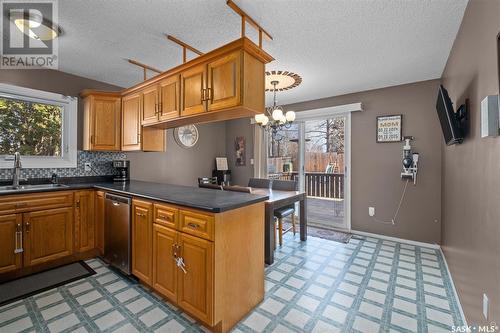 2894 Dunn Drive, Prince Albert, SK - Indoor Photo Showing Kitchen With Double Sink