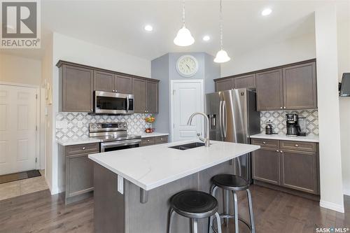 223 Korol Crescent, Saskatoon, SK - Indoor Photo Showing Kitchen With Double Sink With Upgraded Kitchen