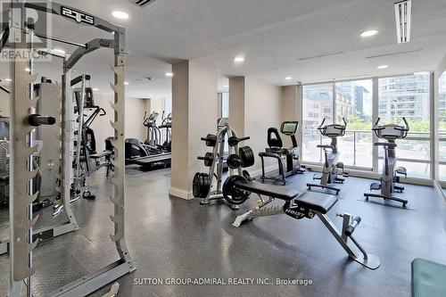 #3802 -825 Church St, Toronto, ON - Indoor Photo Showing Gym Room