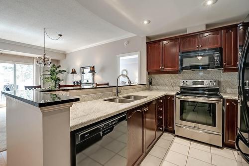 5188 Lakeshore Road|Unit #305, Burlington, ON - Indoor Photo Showing Kitchen With Double Sink