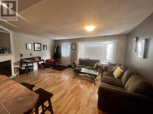 2711 Cramer Street, Terrace, BC - Indoor Photo Showing Living Room With Fireplace