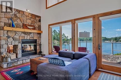 484 Juniper Island 18, Douro-Dummer, ON - Indoor Photo Showing Living Room With Fireplace