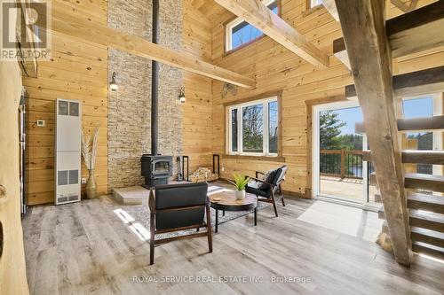 1040 A Turcotte Road, Stone Mills, ON - Indoor With Fireplace