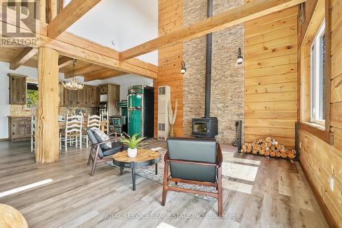 1040 A Turcotte Road, Stone Mills, ON - Indoor With Fireplace