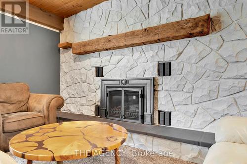 205600 Ninth Rd, Norwich, ON - Indoor Photo Showing Living Room With Fireplace