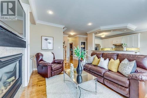 2018 Heatherwood Drive, Oakville, ON - Indoor Photo Showing Living Room With Fireplace