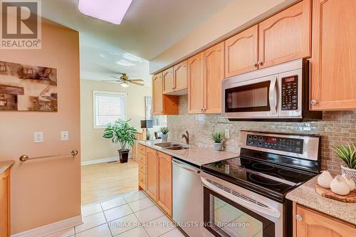 27 Amberhill Trail, Brampton, ON - Indoor Photo Showing Kitchen With Double Sink